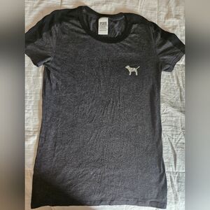 PINK Victoria's Secret Tee with Sequin Logo Tag